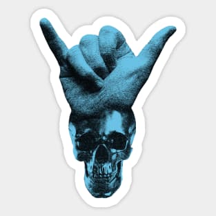 Lets Get It Skull - Skeleton Head Sticker